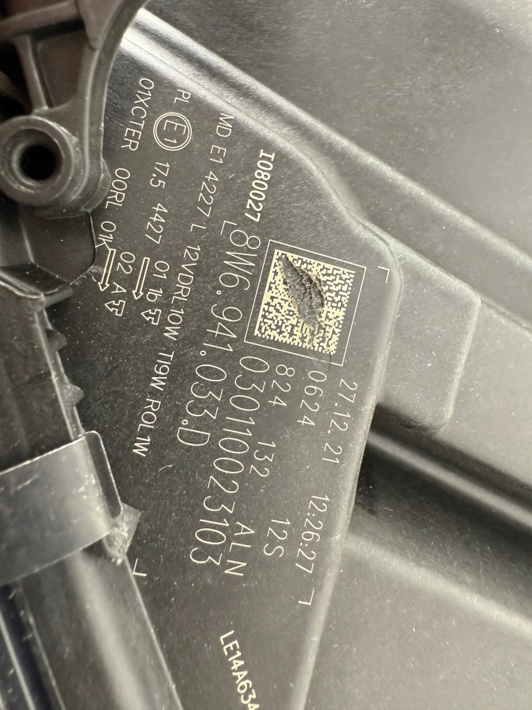 Audi a5 f5 8w6 full led фара ліва правий Оригінал