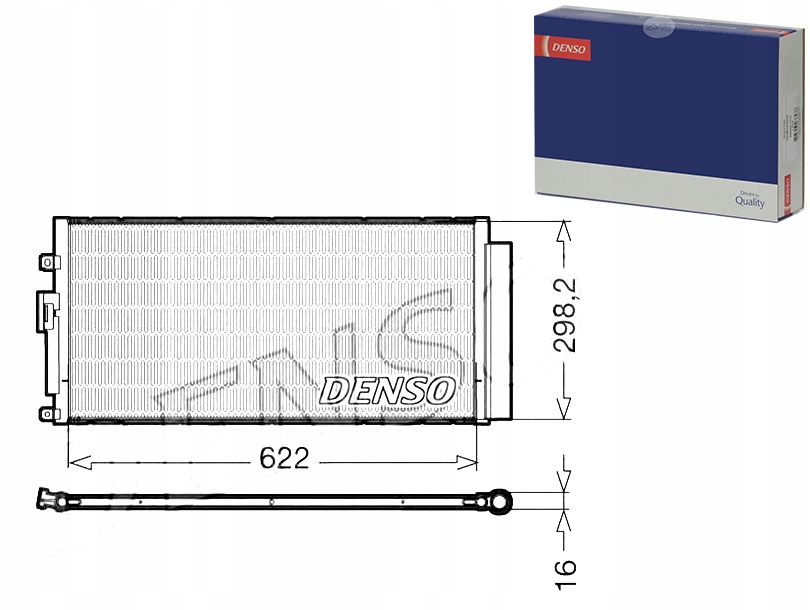 фото №1, Denso dcn09046 конденсатор, кондиционер