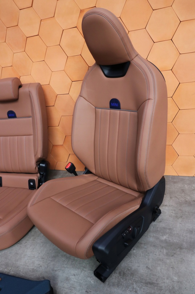 фото №11, Mini u25 countryman салон сидіння заднє сидіння обшивки тунель jcw vescin коричневий