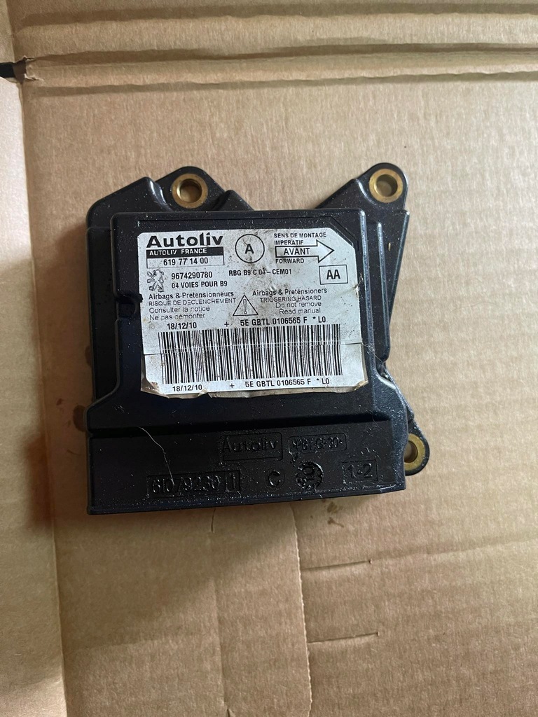 фото №1, Peugeot partner 08- 16___sensor подушка безопасности____ 619771400