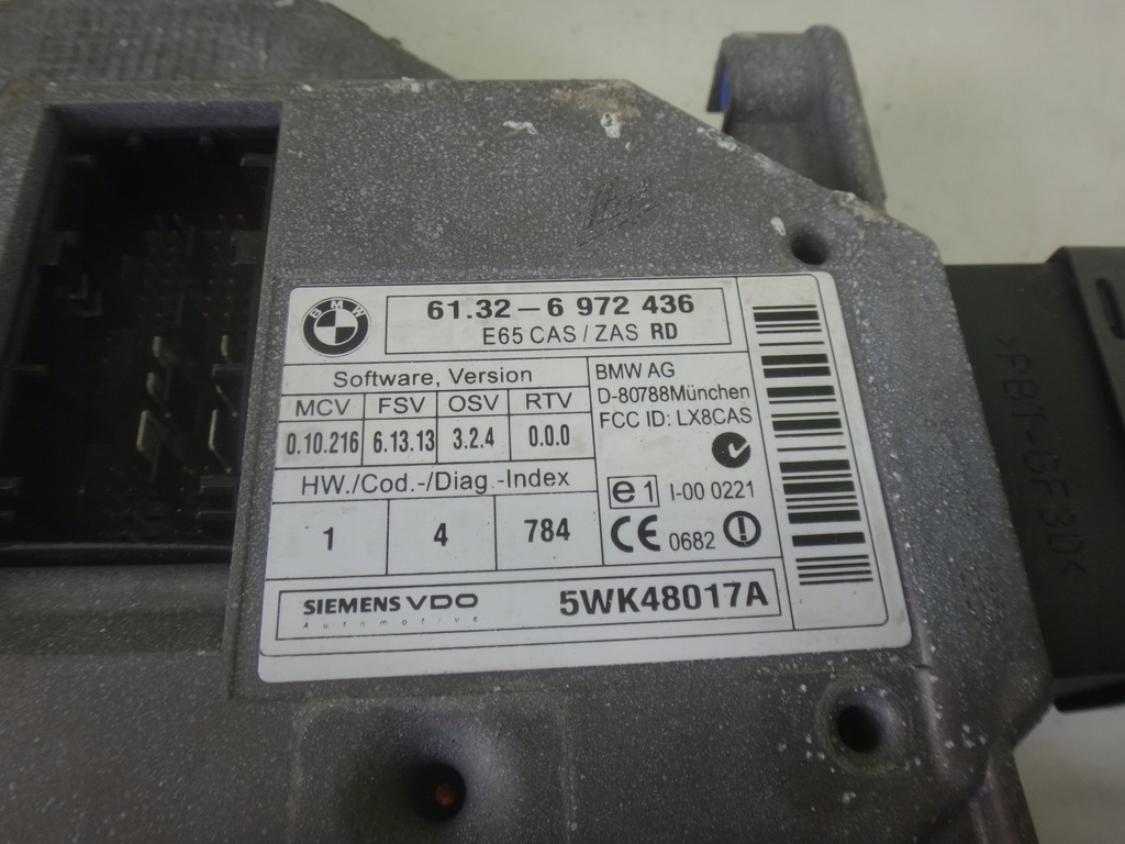 фото №5, Бортовой компьютер блок управления двигателя cas bmw e65 e66 730 d