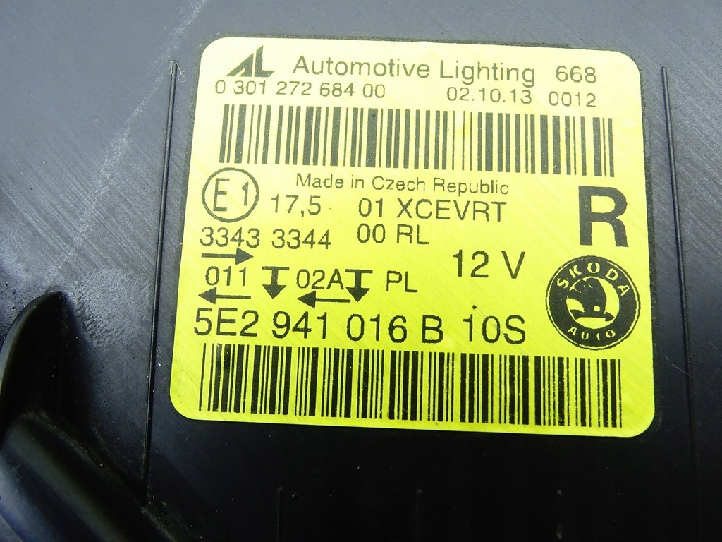 фото №10, Фара лампа bi-xenon правий перед передня skoda octavia iii 5e2941016b
