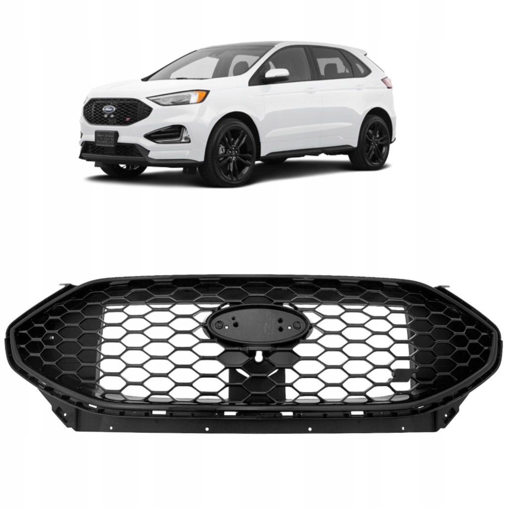 фото №1, Решётка радиатора решётка радиатора бампера czarna pod камера ford edge sport 2019-