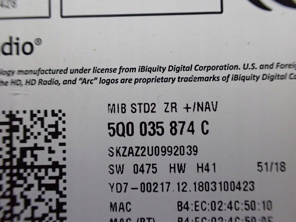 фото №11, Навигация navi радио оригинал 565919605b 5q0035874c skoda karoq 18r