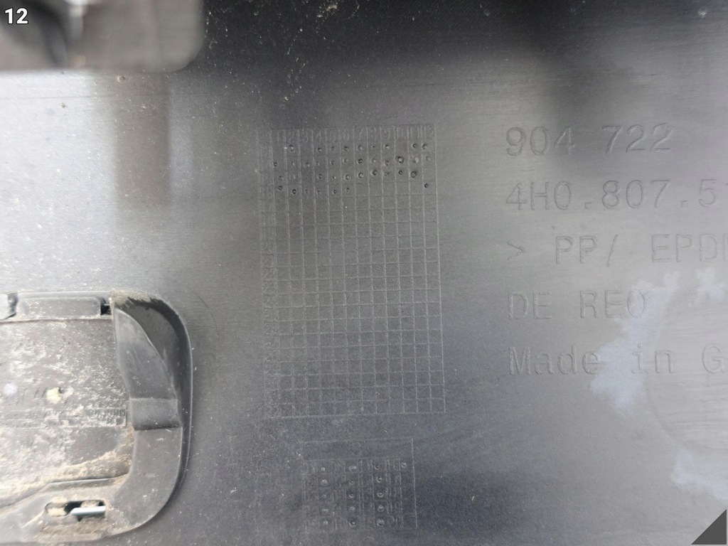 фото №13, Audi s8 plus 4h0 d4 lift 15-17 бампер спойлер карбон задня демонтаж ly9t y9t