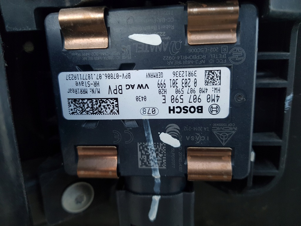 фото №16, Audi a5 -18 бампер задняя радар жгут ly9b usa