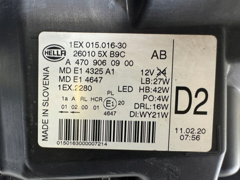 фото №14, Mercedes x-klasa w470 a470 full led performance лампа права перед фара