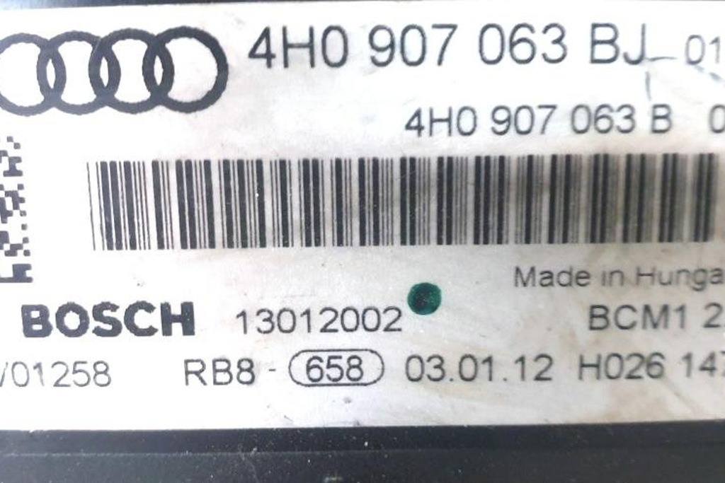 фото №1, Модуль комфорта audi 4h0907063bj 2012