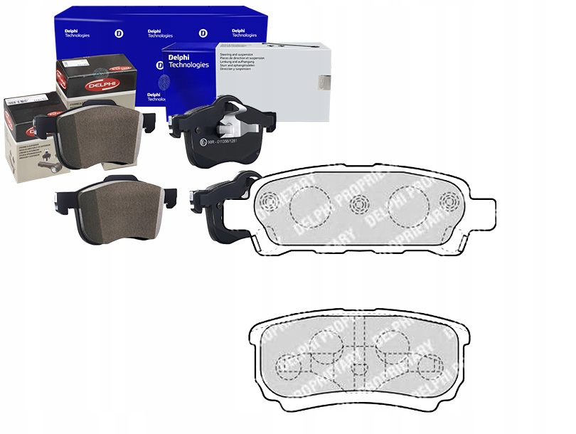 фото №1, Тормозные колодки тормозные delphi ham mb857336 05191271ac o5