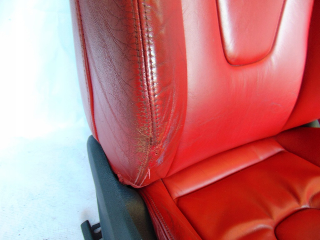 фото №10, Kpl сиденья заднее сиденье обивка кожа czerwona audi rs5 s5 8t coupe красные