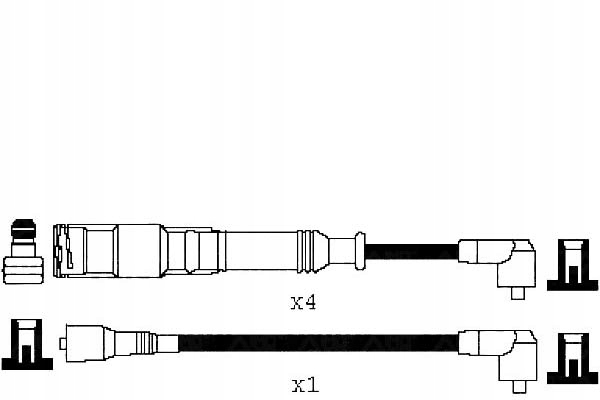 фото №2, Провода зажигания kpl. audi valeo