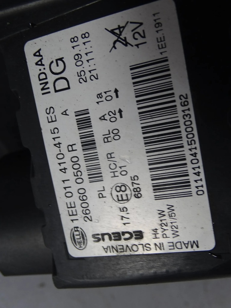 фото №7, Лампа перед ліва renault trafic iii 260600500r