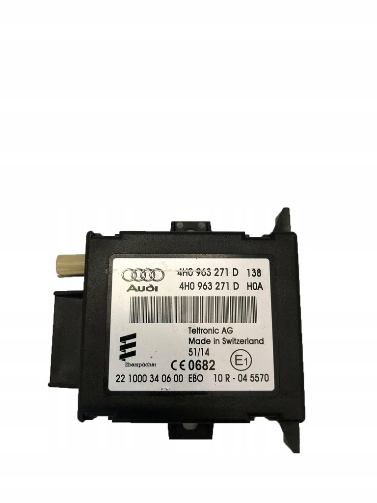 фото №1, Блок керування webasto 4h0963271d audi a3 a6 a7 a8 q7