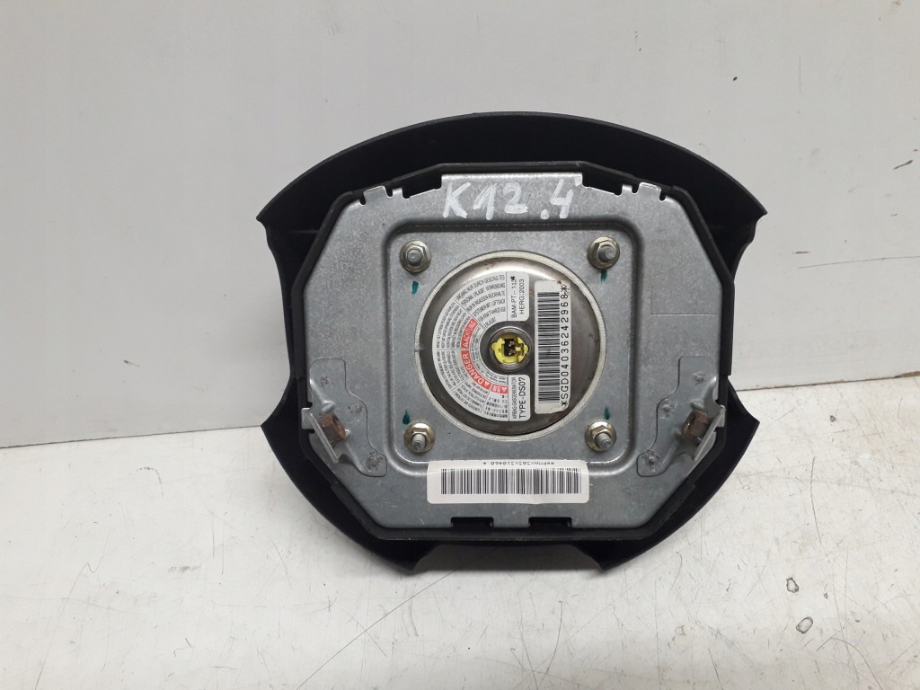 фото №8, Nissan micra k12 03- панель приладів консоль подушки безпеки датчик подушка безпеки ремені перед