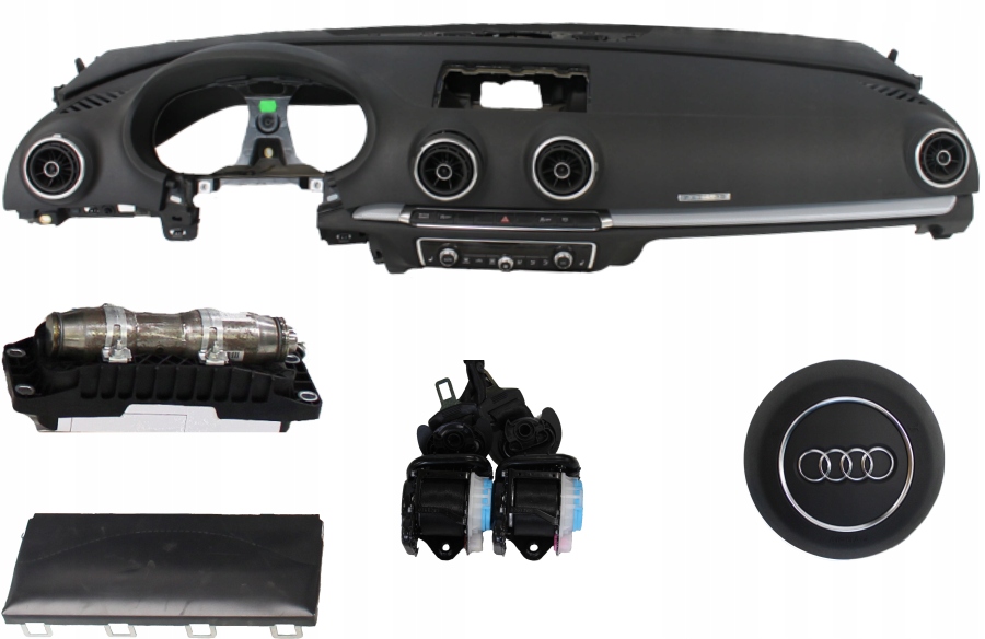 фото №1, Приборная панель консоль подушка безопасности ремни audi a3 8v