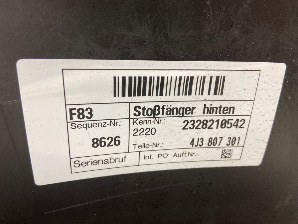 фото №9, Бампер задняя kompletny audi e-tron gt цвет ly9t 2023r