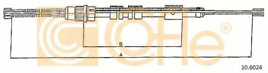 фото №2, Трос гальма ручного cofle 10.6024