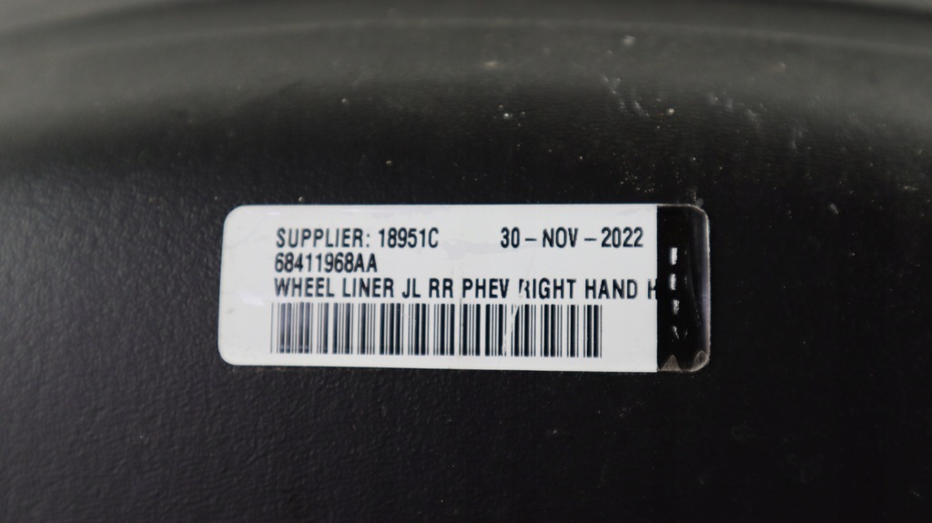 фото №7, Jeep wrangler jl 18- подкрылок правое задняя 68411968aa