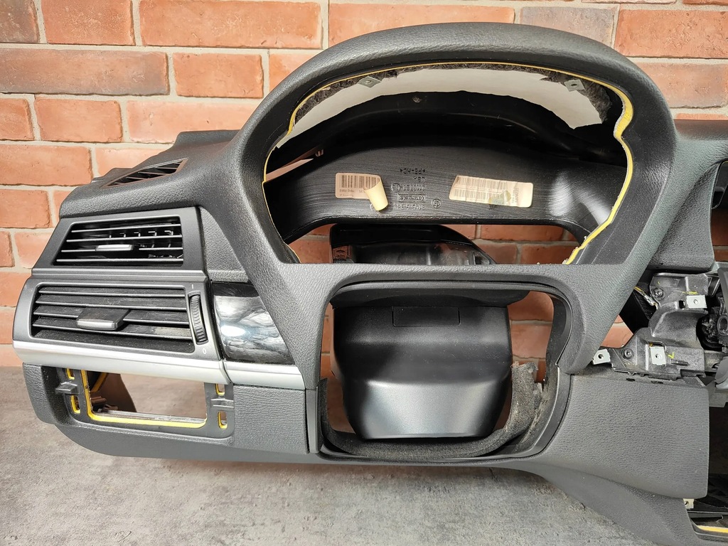 фото №11, Bmw x5 e70 панель приладів приладова консоль панель приладів czarna + подушка безпеки пасажира