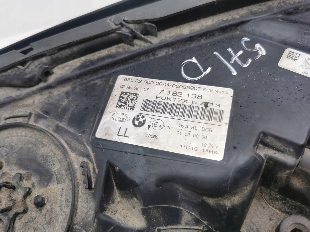 фото №10, Bmw 7 f01 f02 f03 f04 2009 правая сторона лампа передняя