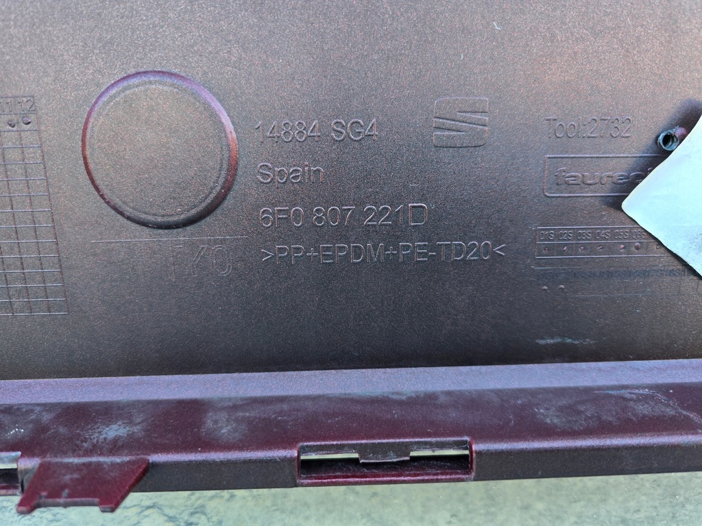 фото №6, Seat ibiza v 6f 17- бампер перед передний 6f0807221d