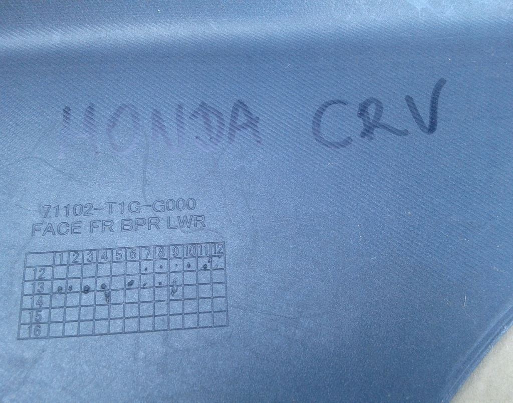 фото №9, Молдинг спойлер накладка бампера перед honda cr-v 4 iv 12-15 71102-t1g-g000