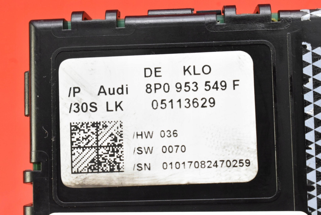 фото №12, Блок управления модуль kąta поворота 8p0953549f audi a3 8p 04-08