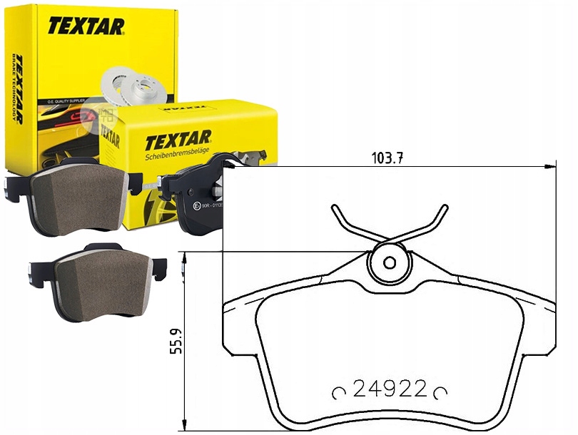 фото №1, Комплект тормозных колодок тормозных textar 1608520680