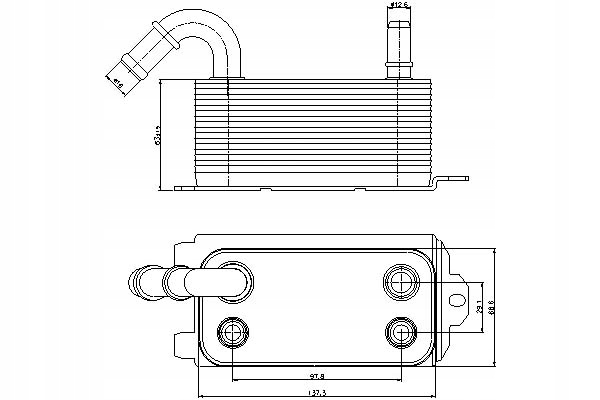 фото №15, Nissens 90661 радиатор масла autom. коробки передач