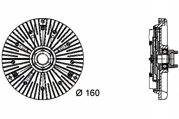 фото №2, Hella вязкостная муфта сцепление вязкостная 059121350f 5912