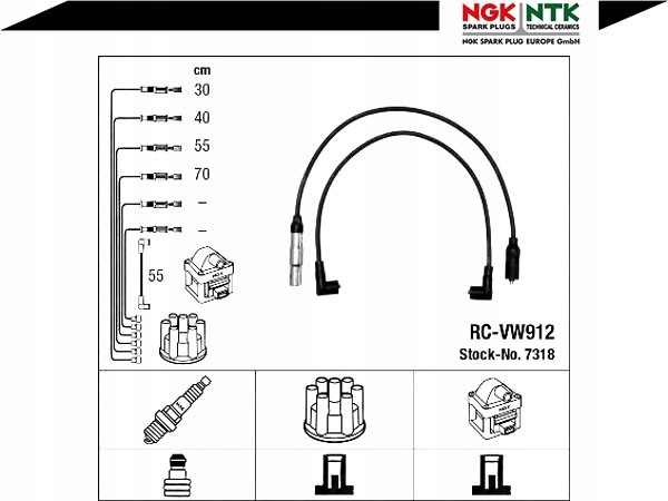 фото №3, Набор трубопровод зажигания vw golf iii golf iv 1