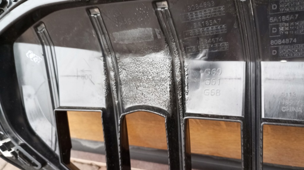 фото №11, Bmw 5 g60 g61 g68 2023 -решётка радиатора решётка радиатора чёрный хром led бампера перед