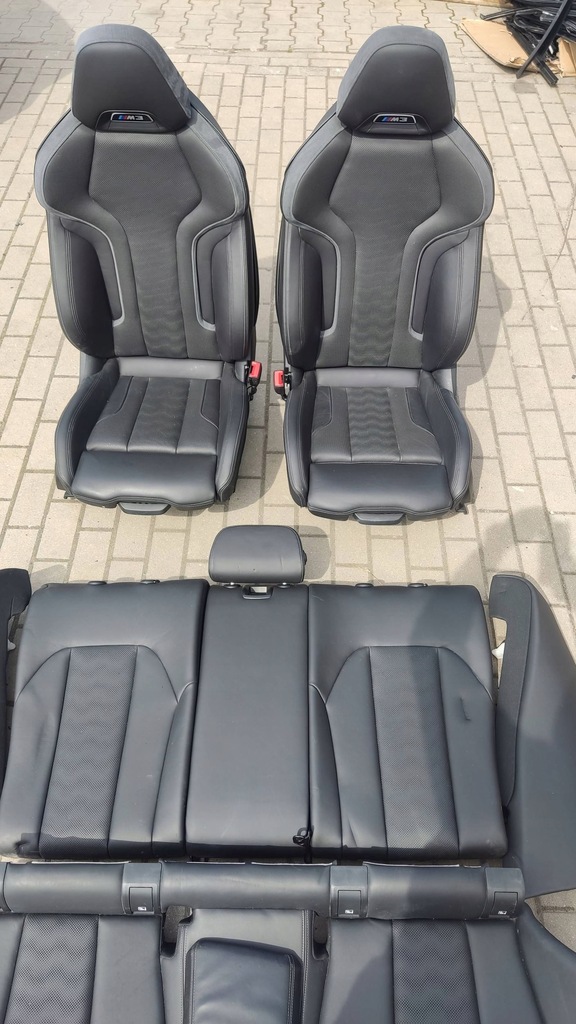фото №11, Bmw m3 g80 сидіння / заднє сидіння / комплект