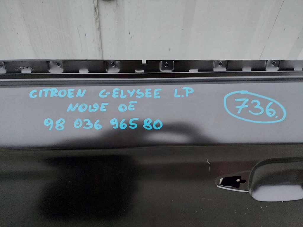 фото №12, Citroen c-elysee дверь левая перед передние nowe оригинальный номер