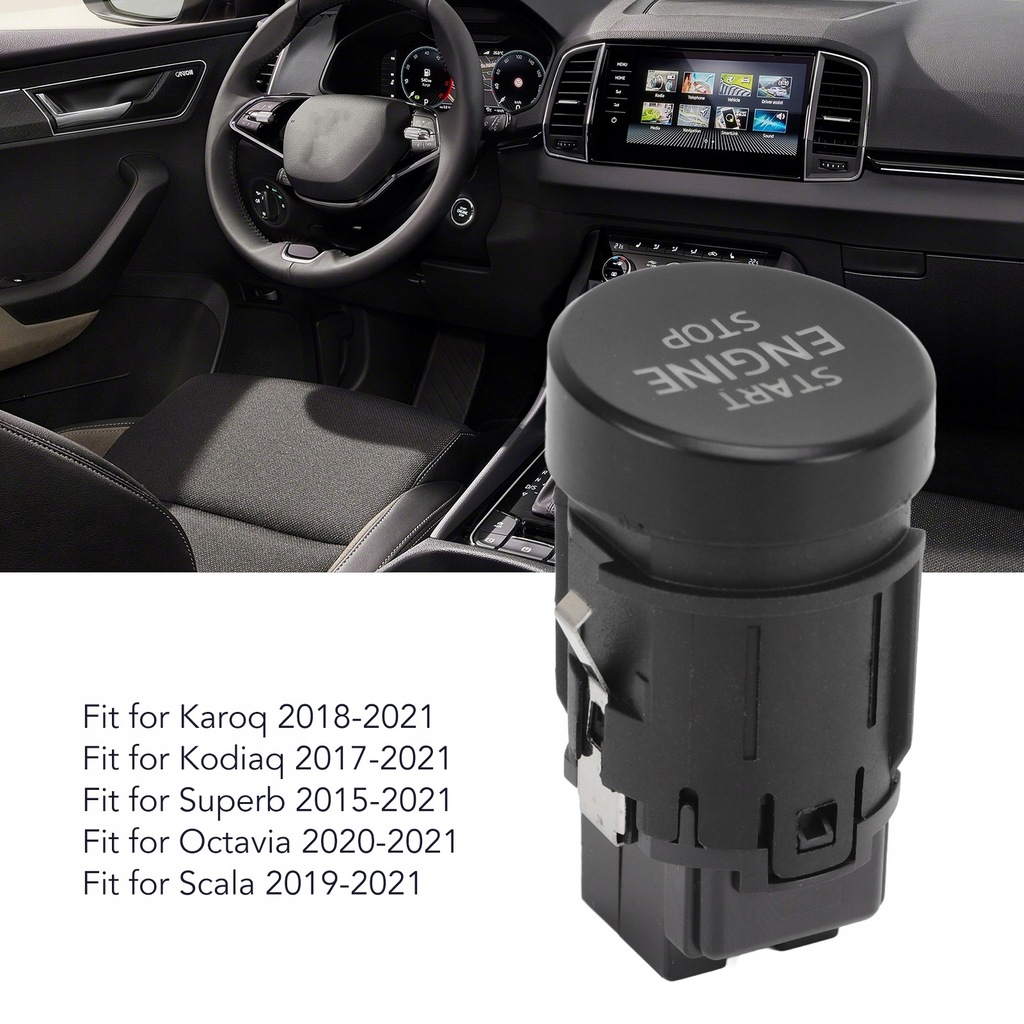 фото №9, Кнопка запуска двигателя стоп skoda karoq