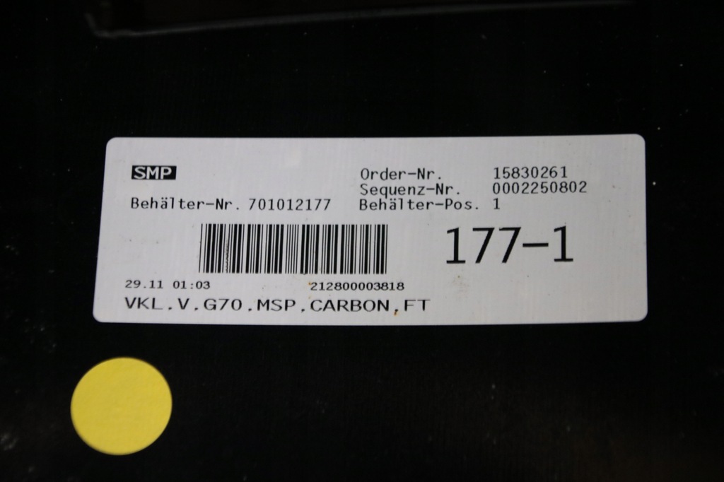 фото №14, Bmw 7 g70 i7 m-pakiet бампер перед передний 416 carbonschwarz