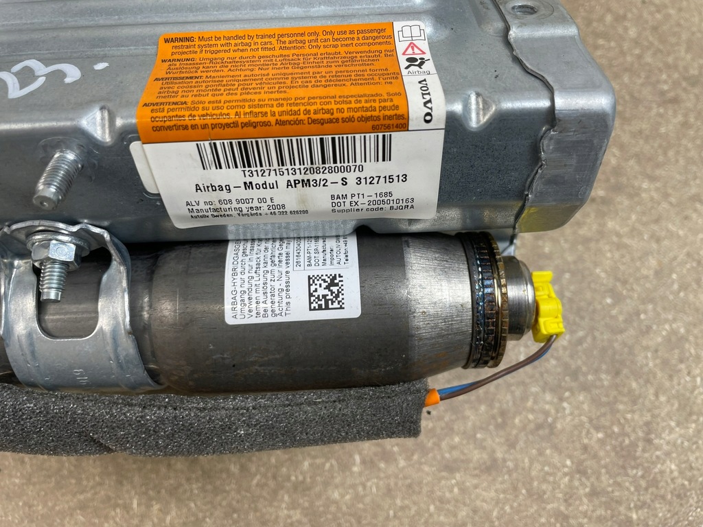 фото №8, Подушка воздушная пассажира volvo xc60 i 08-13r 31271513