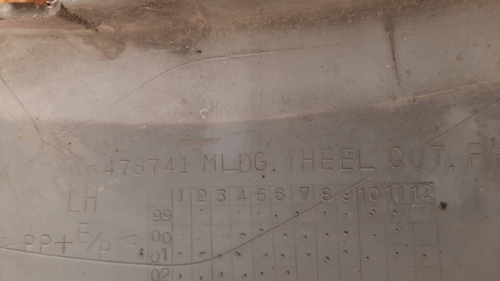 фото №9, Mitsubishi pajero iii молдинг накладка крыла левый перед mr478741