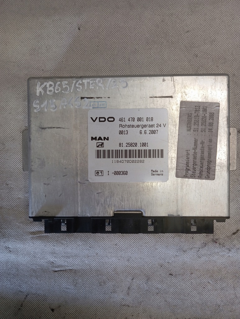 фото №1, Блок управления двигателя man 461470001018