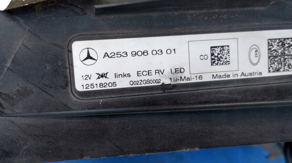 Фара лівий перед фара європа  full led a2539060301 mercedes glc w253 Зі Шроту