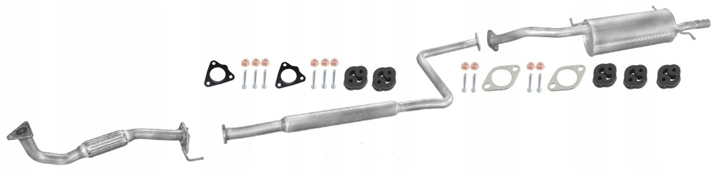 фото №1, Система випускний kia clarus 2.0 бензин гасник труба