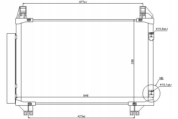 фото №13, Радиатор кондиционера с осушитель nissens 940130
