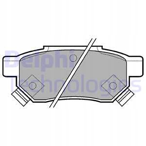 фото №2, Тормозные колодки тормозные задняя delphi do honda jazz iv 1.3
