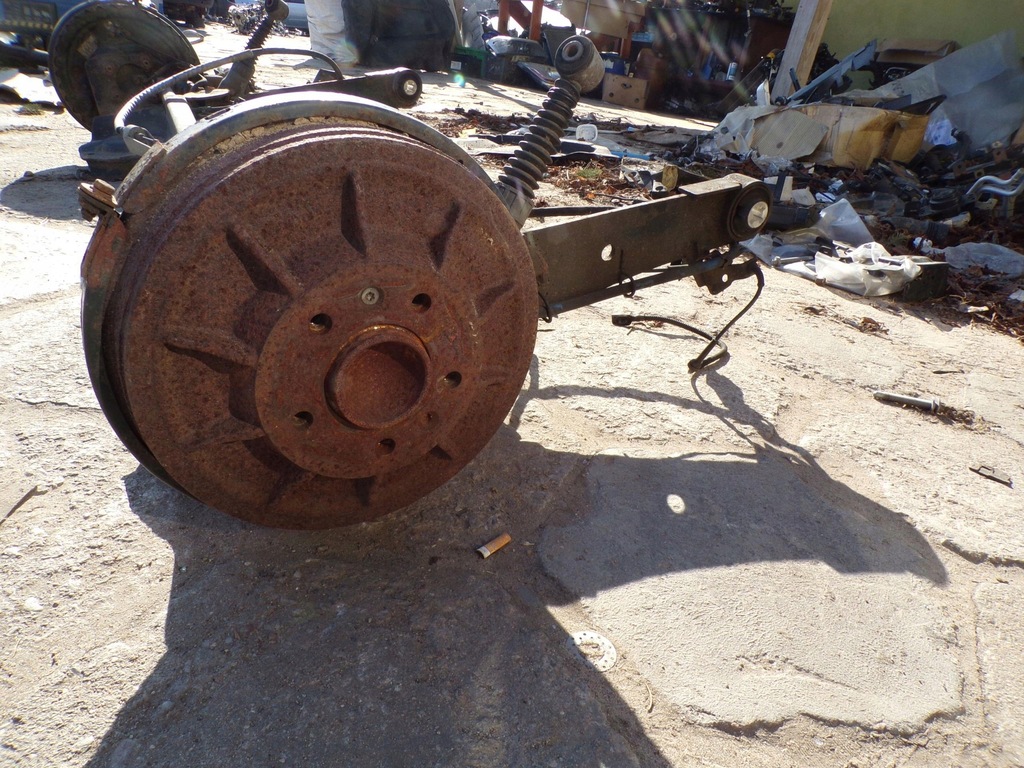 фото №10, Oś балка задняя подвеска peugeot expert ii тормозные барабаны