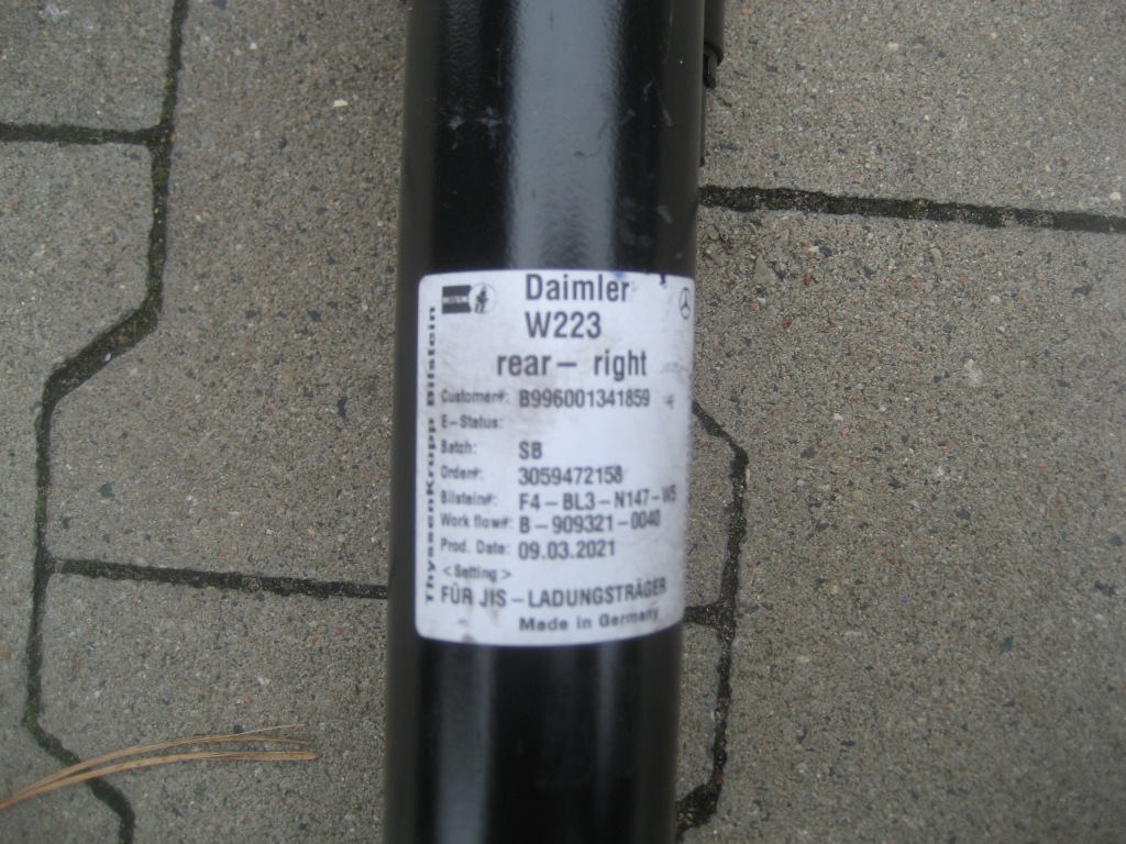 фото №8, Mercedes 223 w223 s klasa амортизатор задняя правый