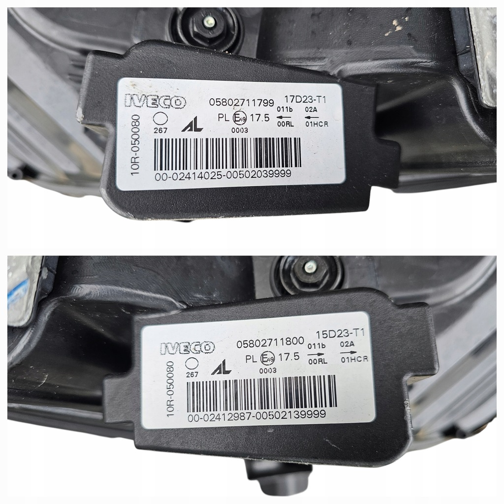 фото №16, Лампы лампа правая + левая led iveco daily iv lift 05802711799 05802711800
