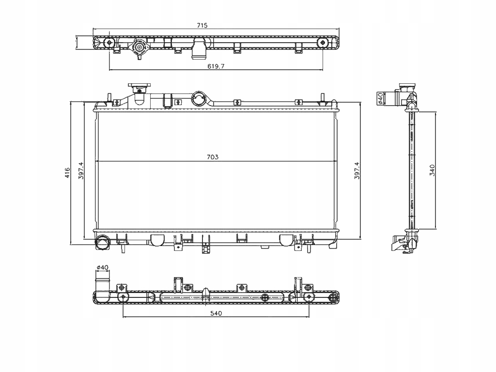 фото №1, Subaru legacy 2018-2019 радіатор 45111al05a