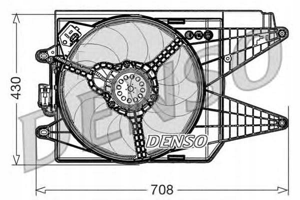 фото №1, Denso вентилятор радіатора з корпус abarth 500