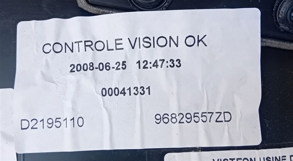 фото №8, Обшивка дверь правый задняя citroen c5 iii x7 kombi 96829557zd