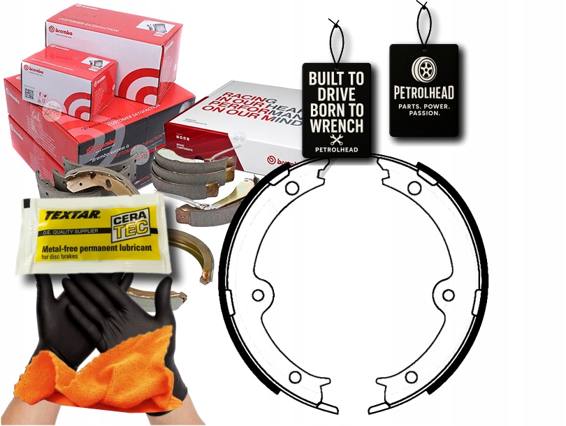 фото №1, Тормозные колодки тормозные lexus gs 05-11 ручной brembo #petrolhead pro+ kit10